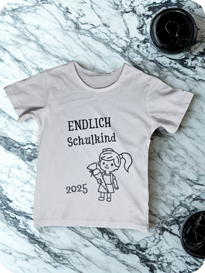 T-Shirt Weiß "Schulkind"